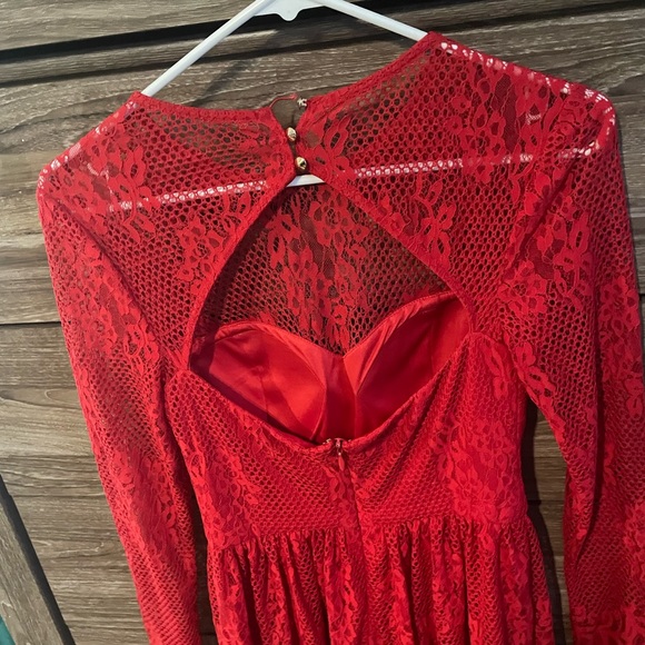 Designer Red Sexy Formal Guess Dress - Picture 3 of 5